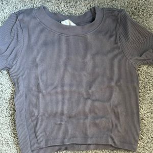 Purple crop top Zara